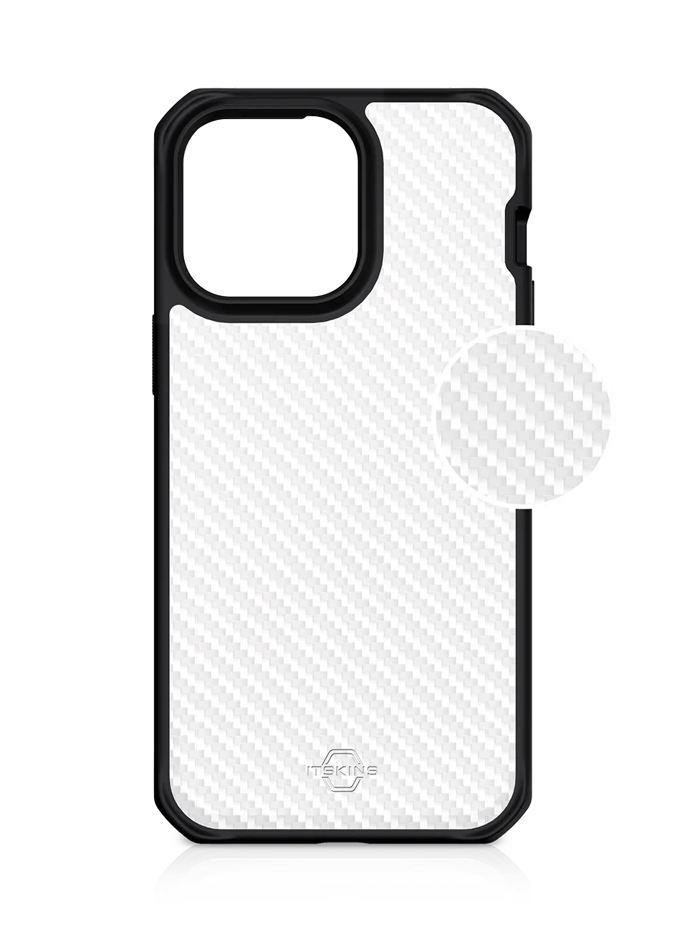 Itskins Hybrid Tek iPhone 14 Pro Case - Black And Transparent - Tashqila Itskins Hybrid Tek iPhone 14 Pro Case - Black And Transparent - Tashqila